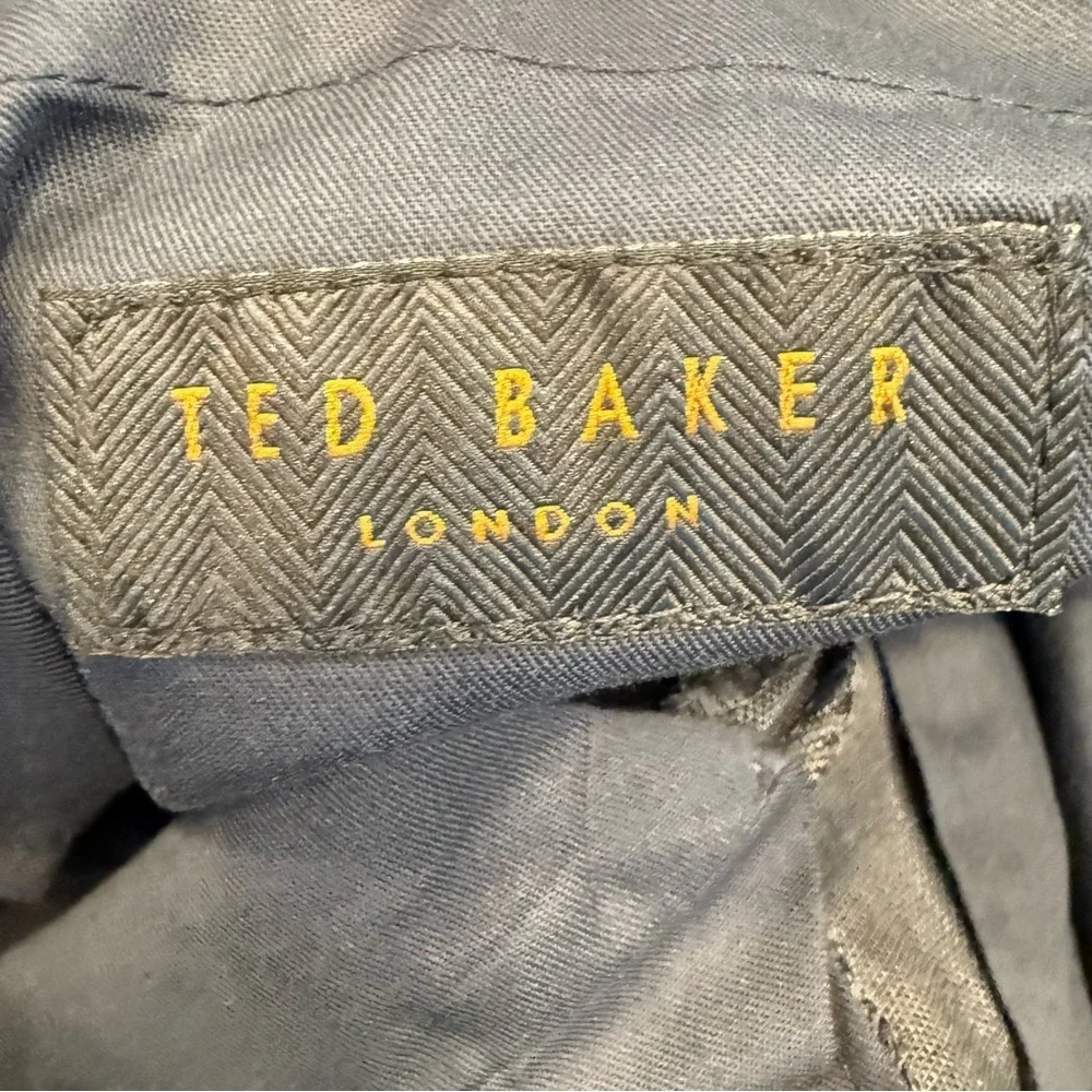 Ted Baker London Men's Charcoal Wool Dress Pants Size 29R Flat Flat NWOT